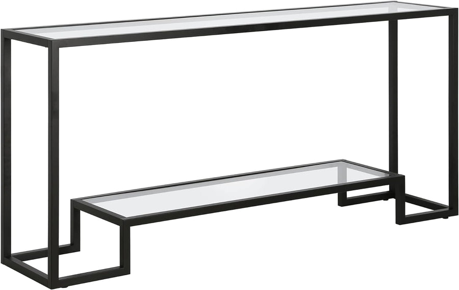 Rectangular Console Table, Blackened Bronze Finish