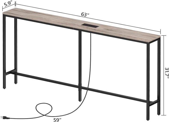 Skinny Console Table 63" Sofa Table CTHG165E01