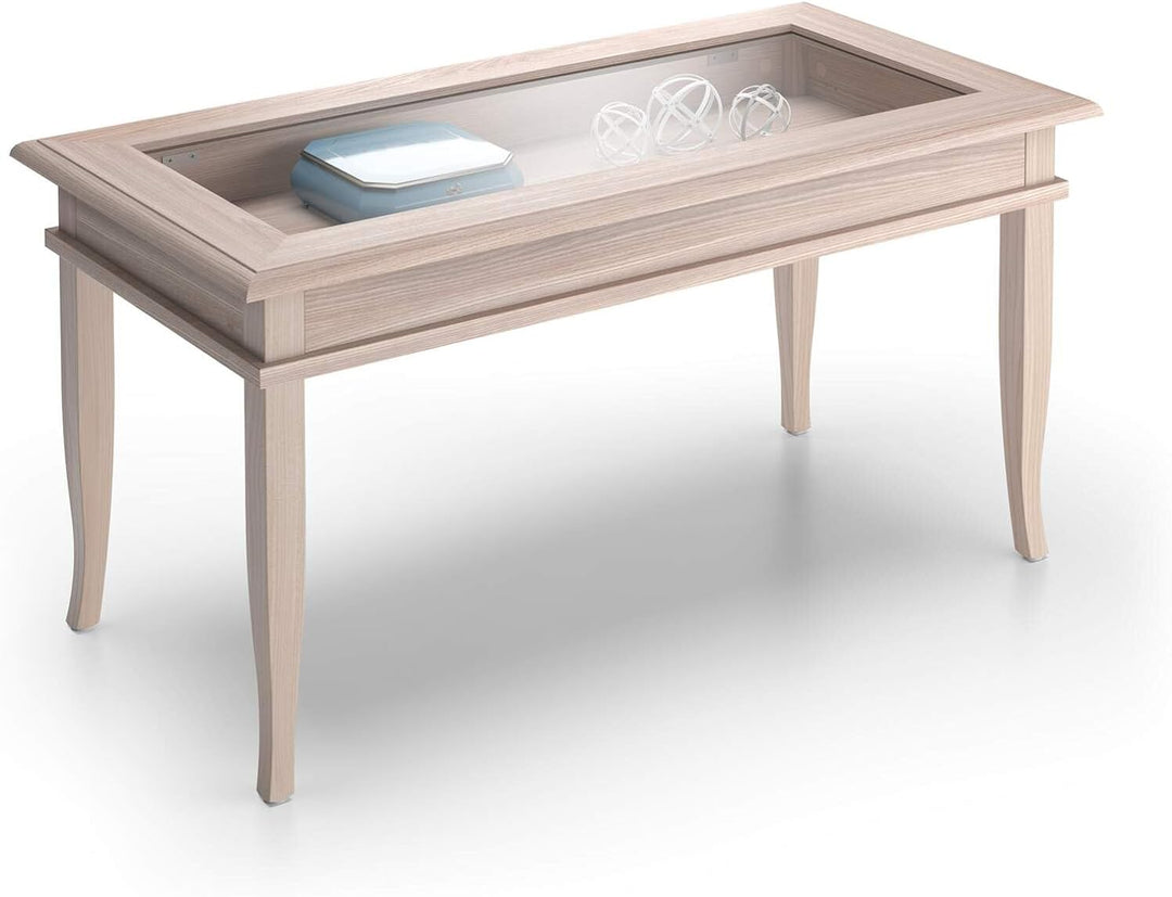 Classico Coffee Table, Pearled Elm, Made in Italy