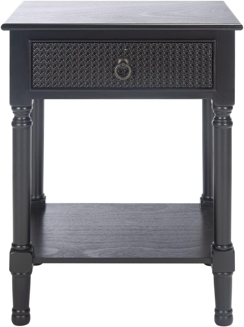 Haines Black 1-Drawer Accent Table