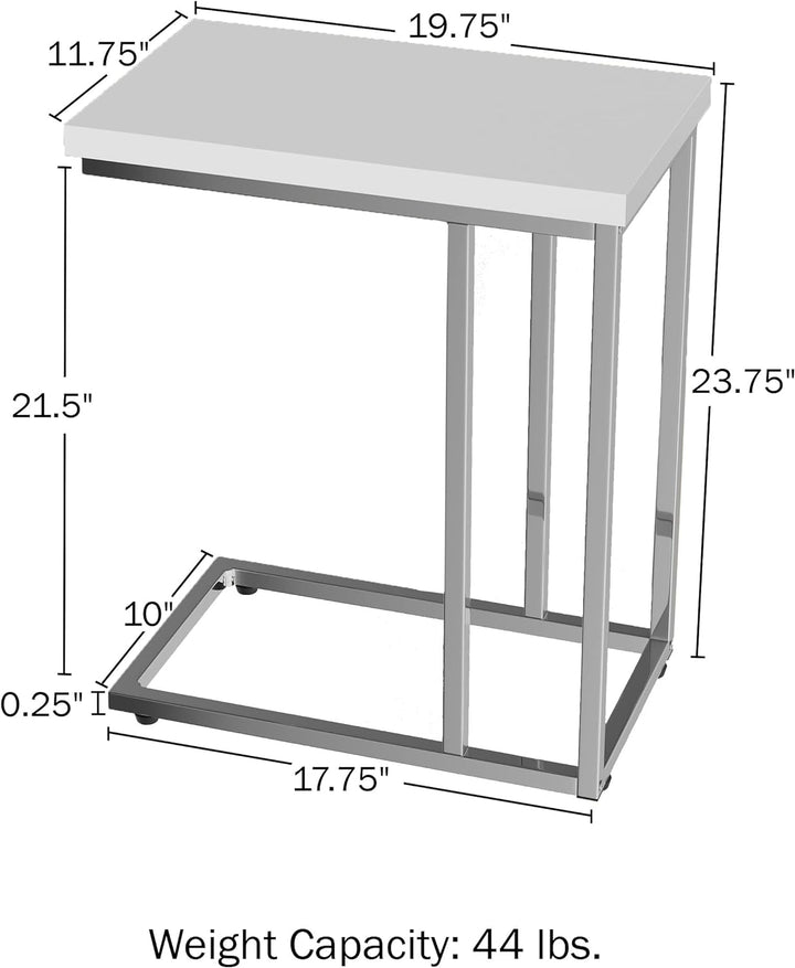 C-Shaped Sofa Side Table - Modern End Table