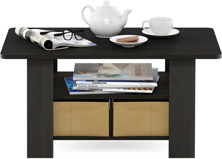 Furinno Andrey Coffee Table, Dark Espresso/Brown