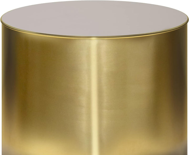 Curtis 16" Metal Table Ombre Black/Gold.