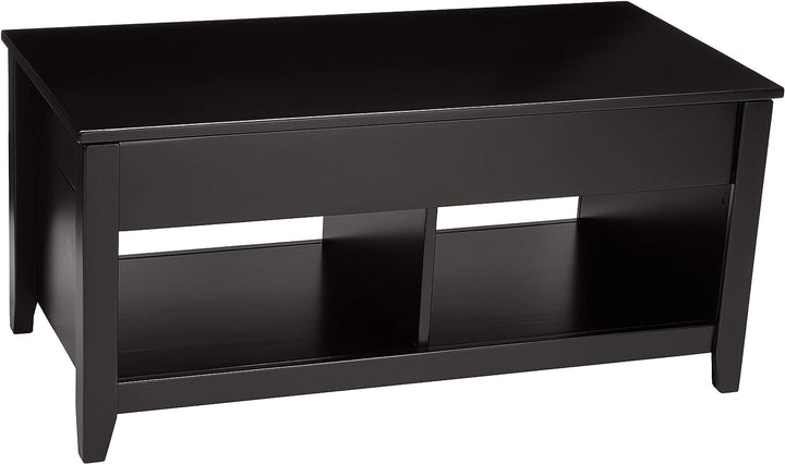 Lift-Top Storage Coffee Table, Black