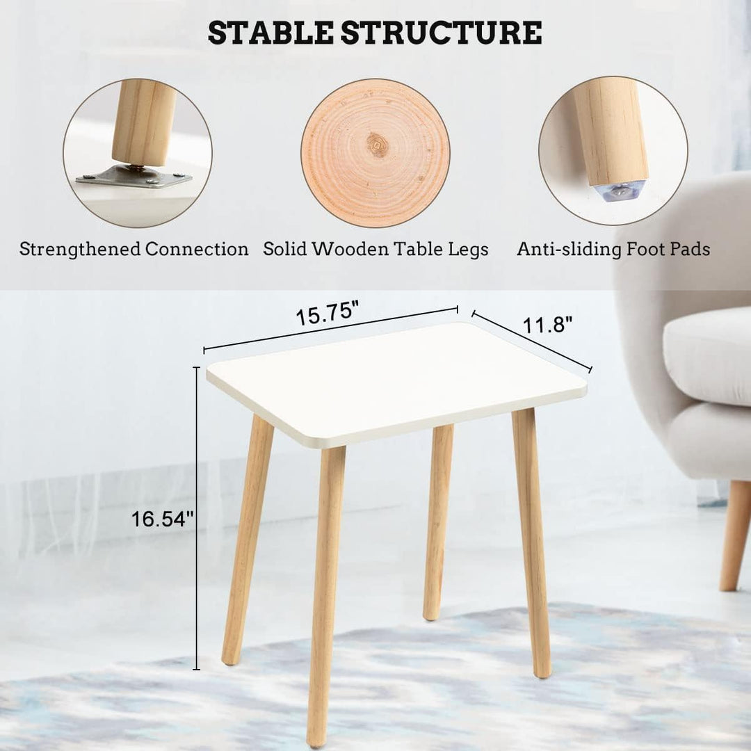 Side Table, Small End Table Accent Table Living Room Bedroom Balcony Office