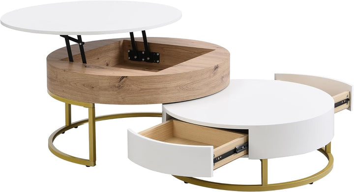 50 Best Coffee Tables for Small Spaces, White Natural