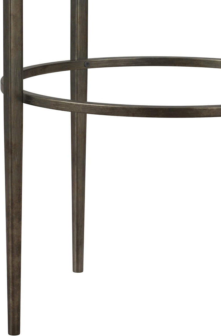 Marsala End Table, 17.25", Gray Finish with Brown