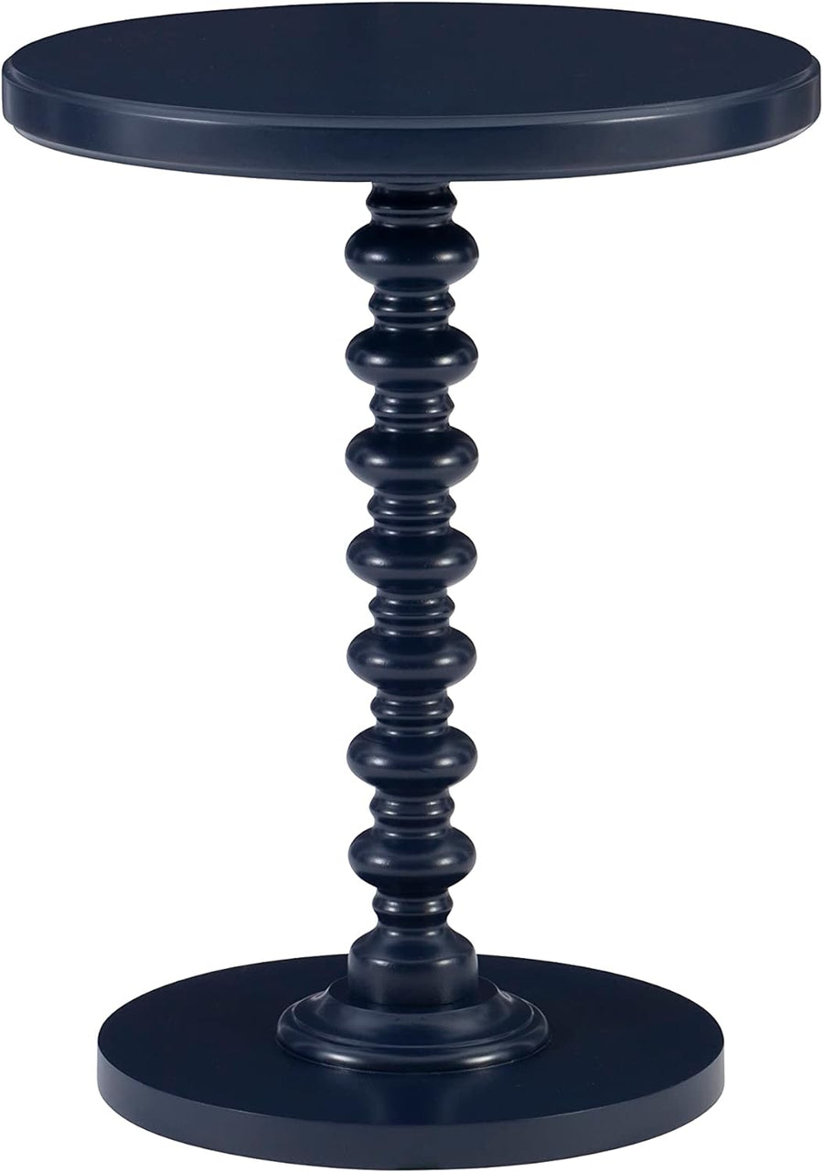 Navy Blue Tarkin Round Pedestal Side Table