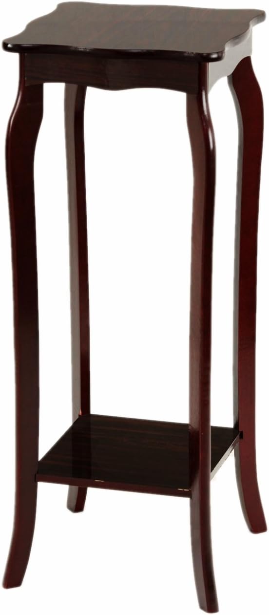 Frenchi Home Furnishing 2 Tier Plant Stand, Mahogany