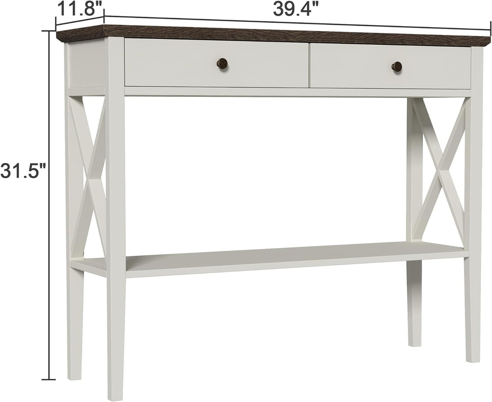 Framhouse Console Table Narrow Wood Accent