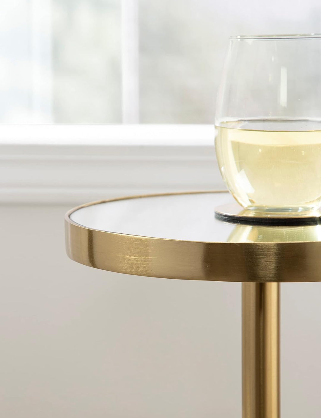 Modern Round Drink Table, 10x24