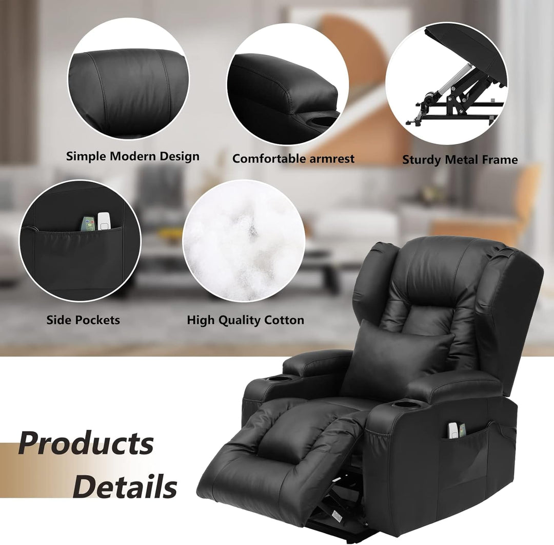 Electric Power Lift Recliner Chair Massage Heat