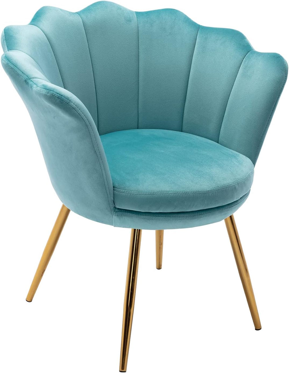 Living Room Chair, Mid Century Modern Retro Velvet Accent Chair(Light Green)