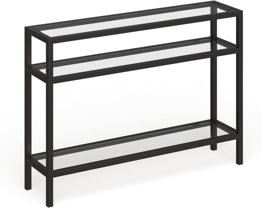 Rectangular Console Table, Blackened Bronze Finish