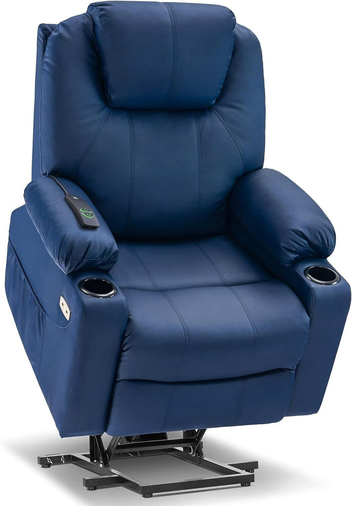 Electric Power Lift Recliner Chair Sofa, Blue