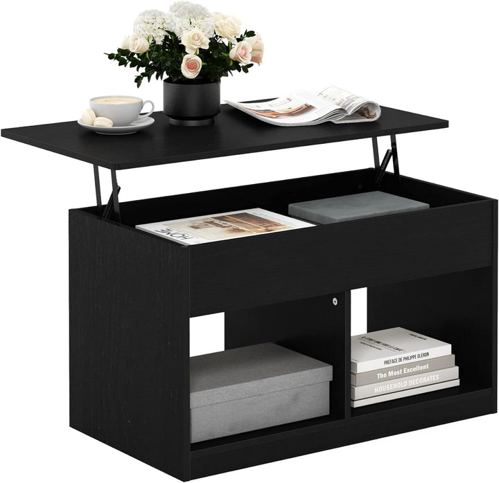 Furinno Jensen Lift Top Coffee Table, Americano