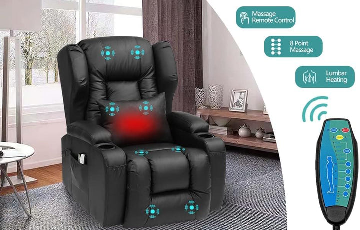 Electric Power Lift Recliner Chair Massage Heat