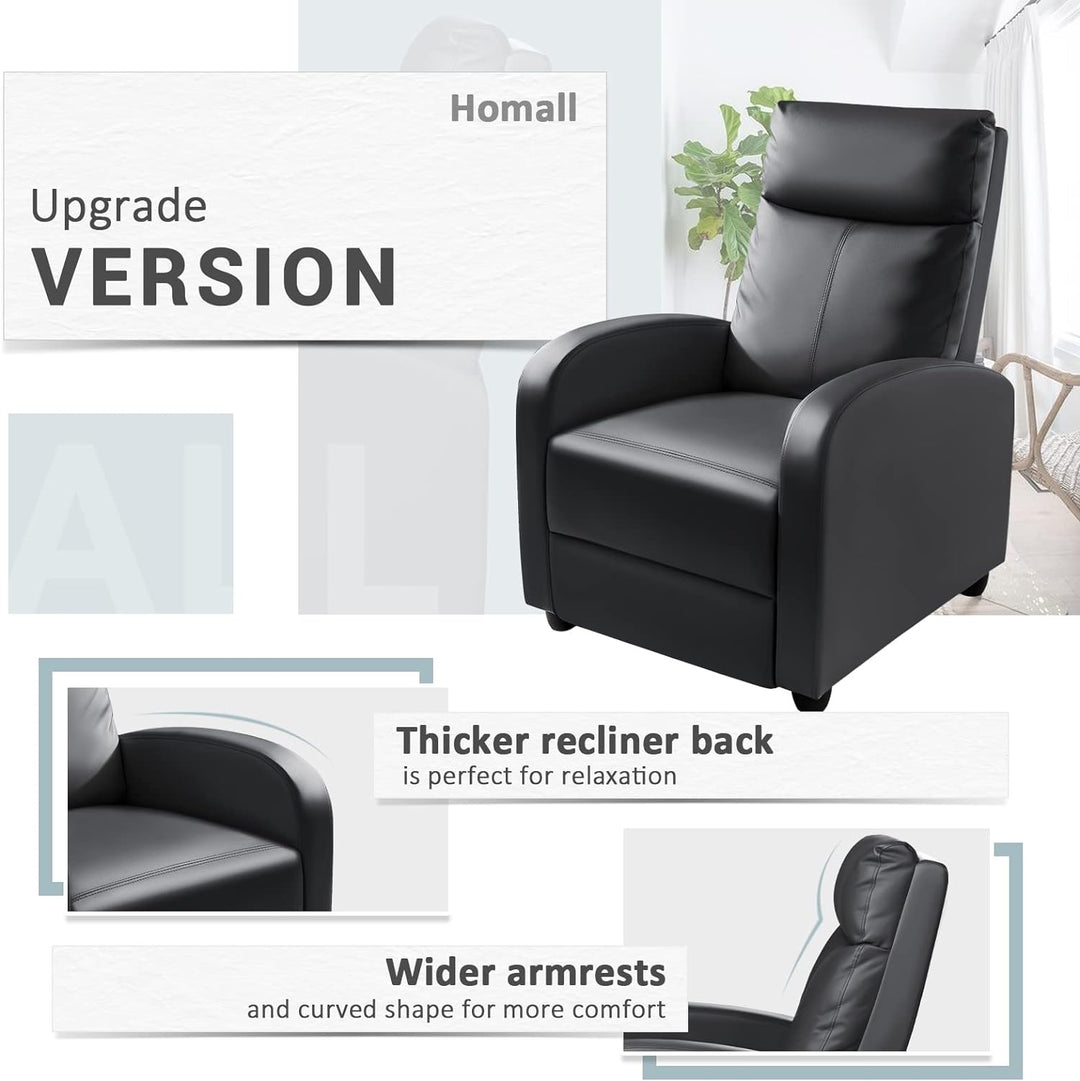 Recliner Chair, Recliner Sofa PU Leather Adults