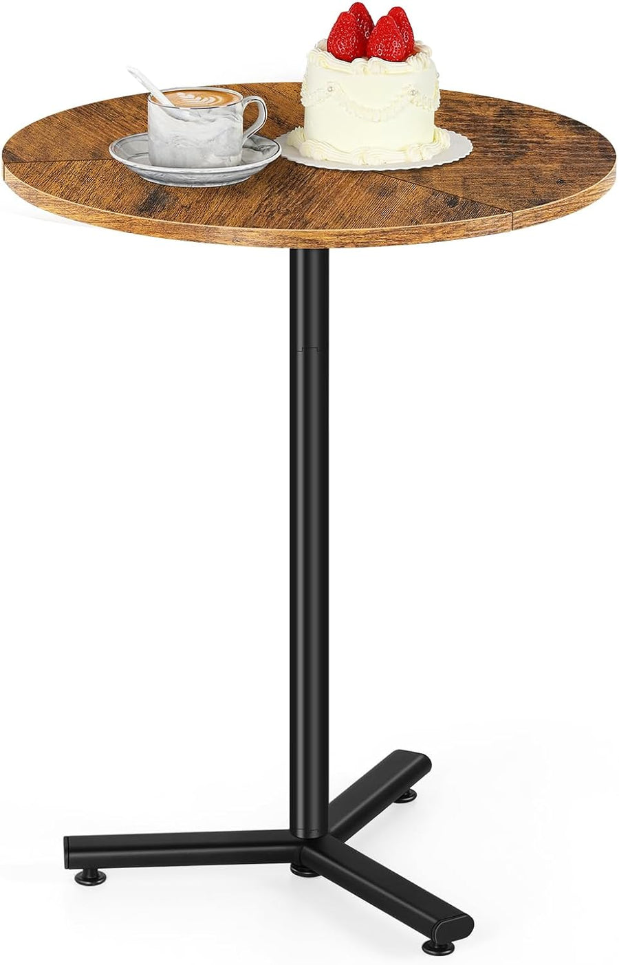 Round Side Table Small Drink Table Pedestal End Table