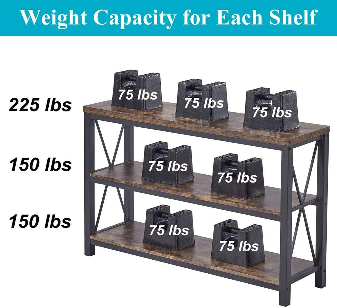 Industrial Console Table 3 Tier