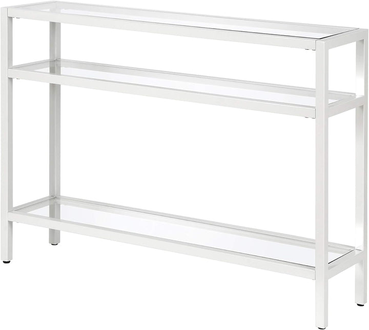 Rectangular Console Table, Entryway Accent Table, White