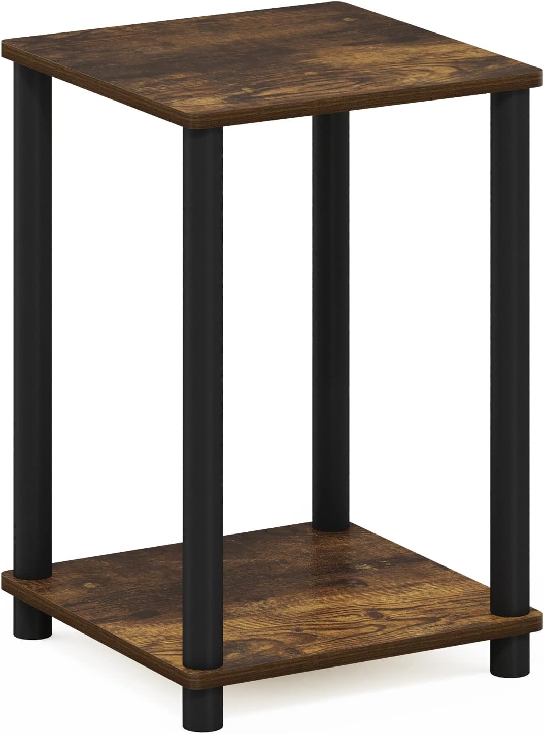 Turn-N-Tube Haydn End Table, Amber Pine/Black