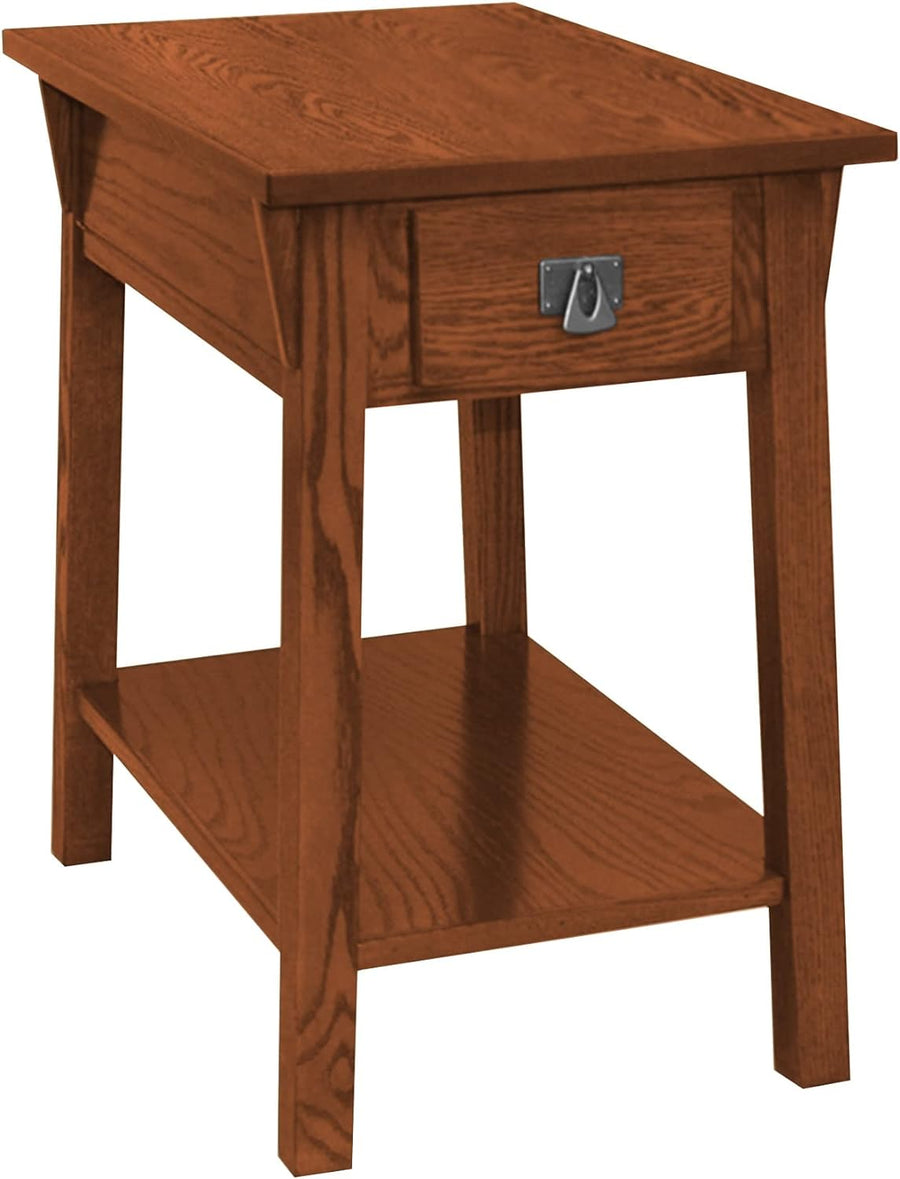 Leick Mission End Table with Drawer, Solid Wood