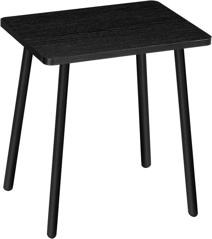 Side Table, Small Accent Table for Small Spaces, Black