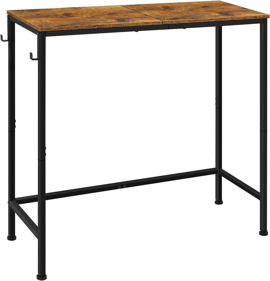 Narrow Console Table Rustic Brown Accent Tables Entryway