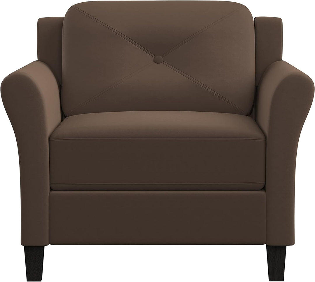 Harrington Armchair, Brown, 31.5"W x 35.4