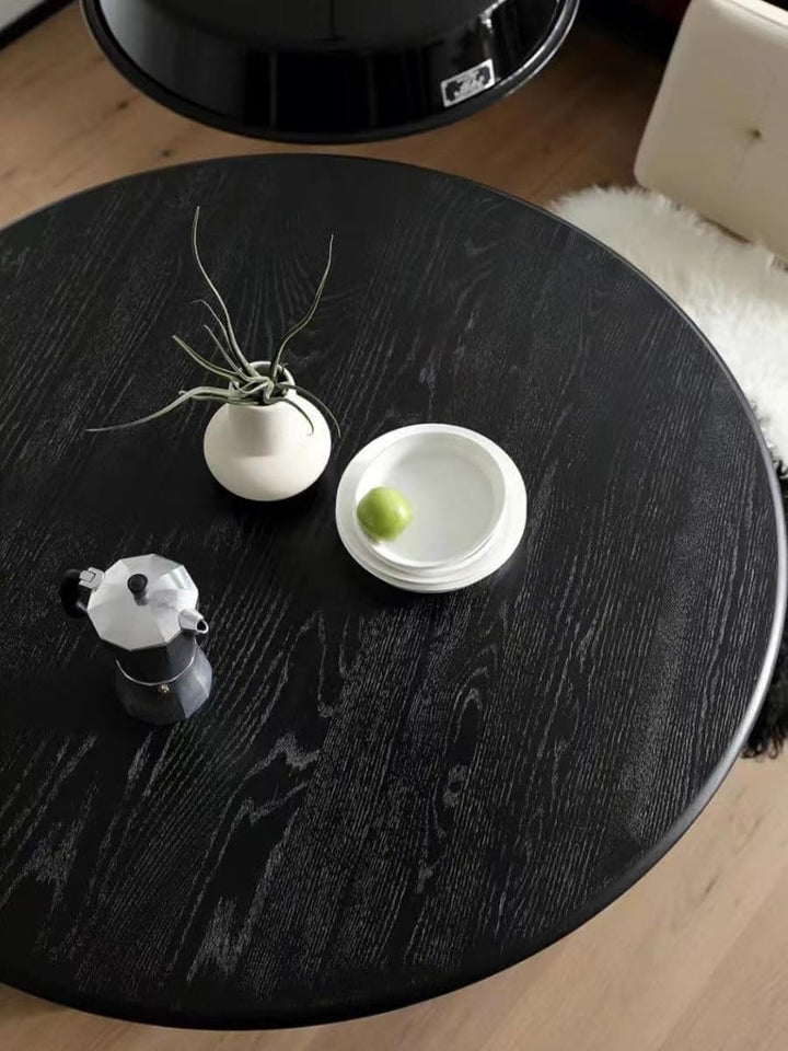 Side Tables, Coffee Tables, Round Coffee Table, Black