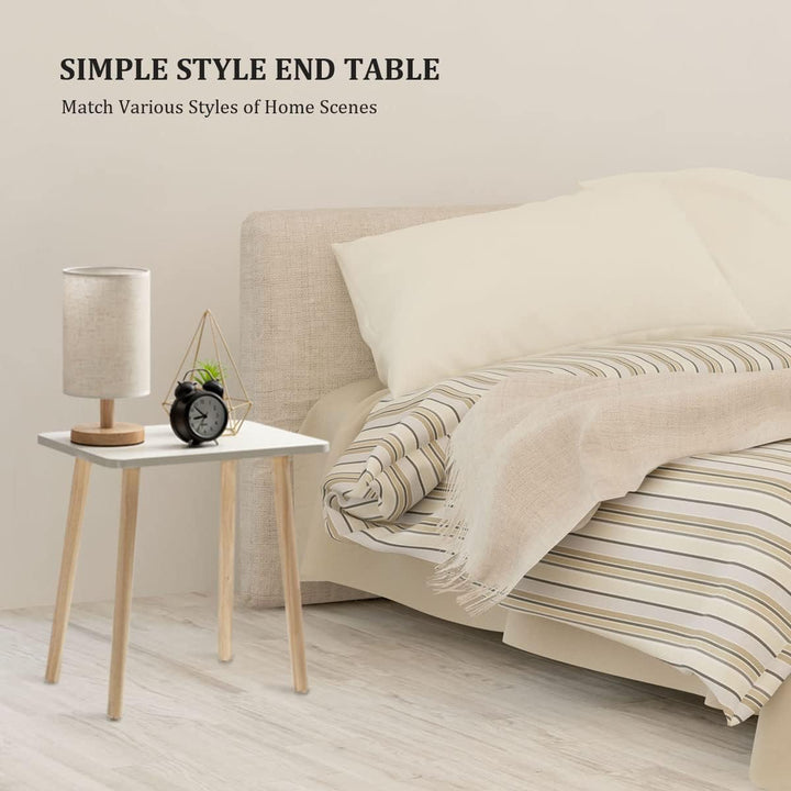 Side Table, Small End Table Accent Table Living Room Bedroom Balcony Office