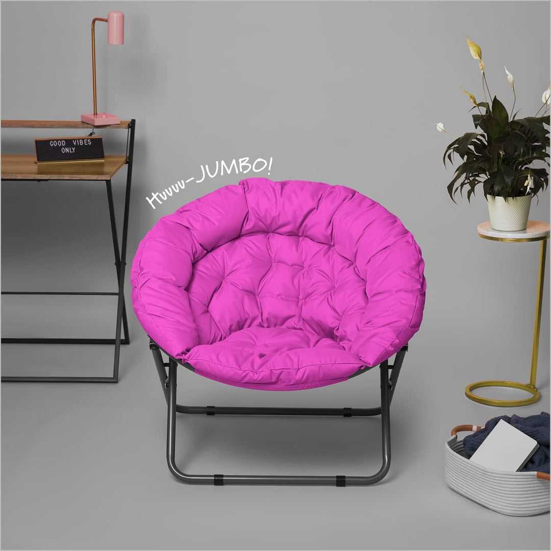 Oversized Polycanvas Foldable Saucer Chair