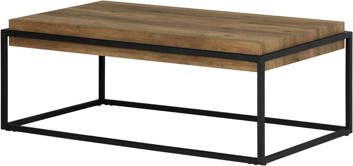 South Shore Acacia Brown Modern Industrial Coffee Table