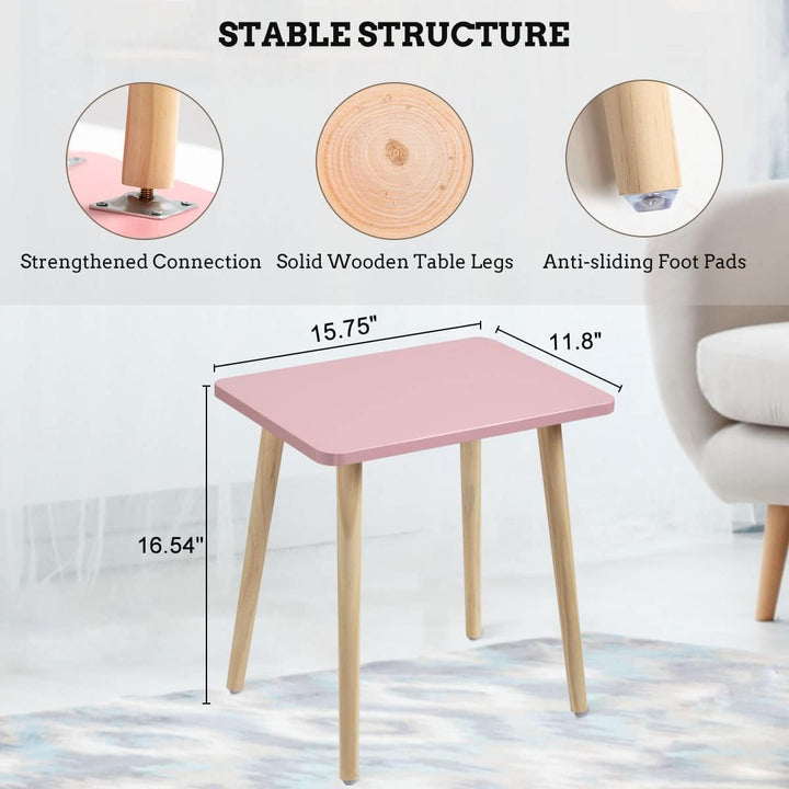 Side Table, Small End Table Accent Table Living Room Bedroom Balcony Office