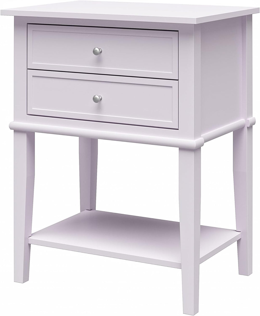 Franklin Accent Table 2 Drawers Lavender