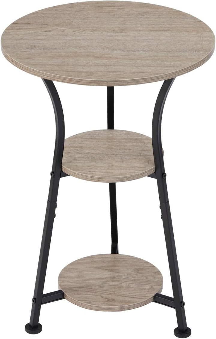 3-Tier Round Accent Table for Small Spaces