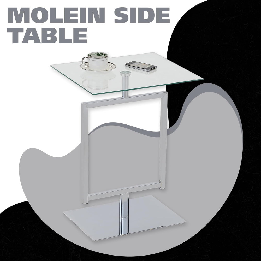 Molein Side Table, Chrome