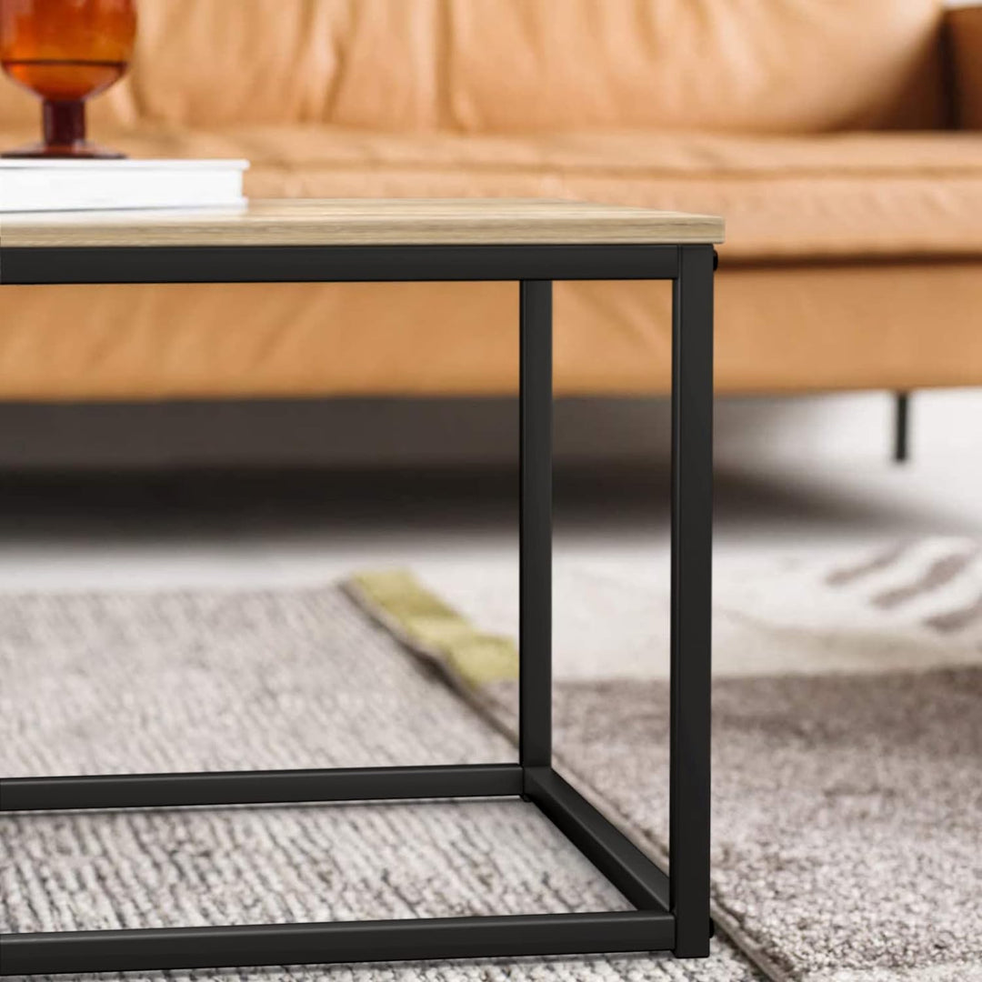 Versatile Coffee Table with Steel Frame, Industrial Design, Gray