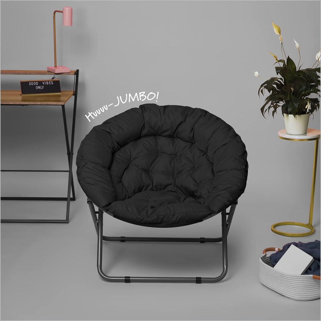 Oversized Polycanvas Foldable Saucer Chair