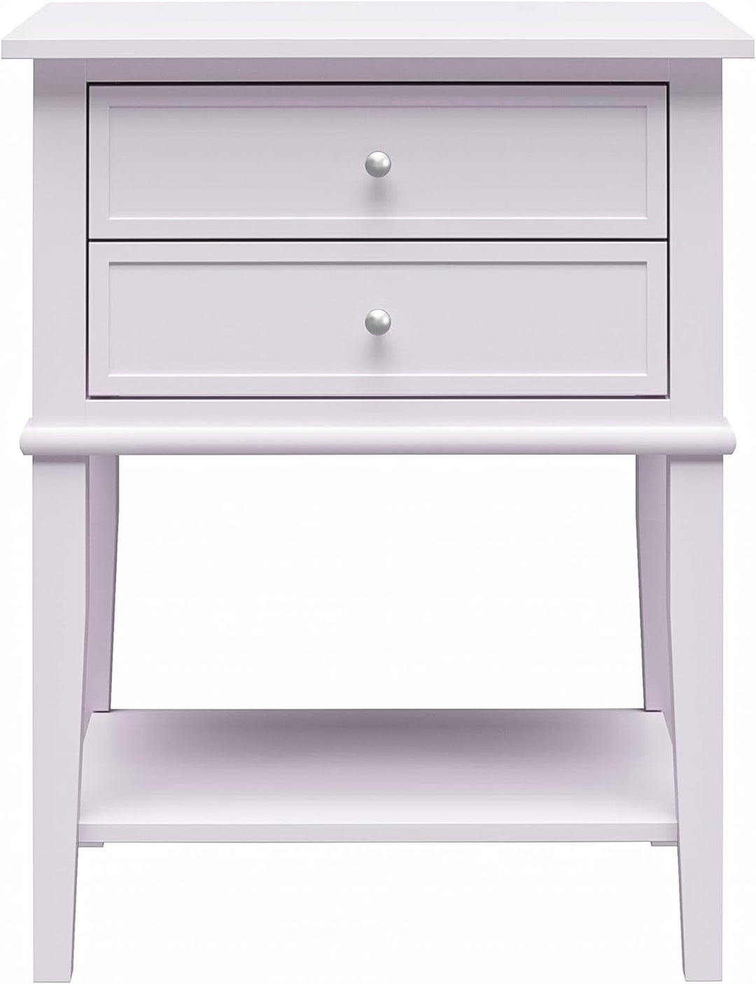 Franklin Accent Table 2 Drawers Lavender