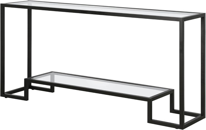 Rectangular Console Table, Blackened Bronze Finish