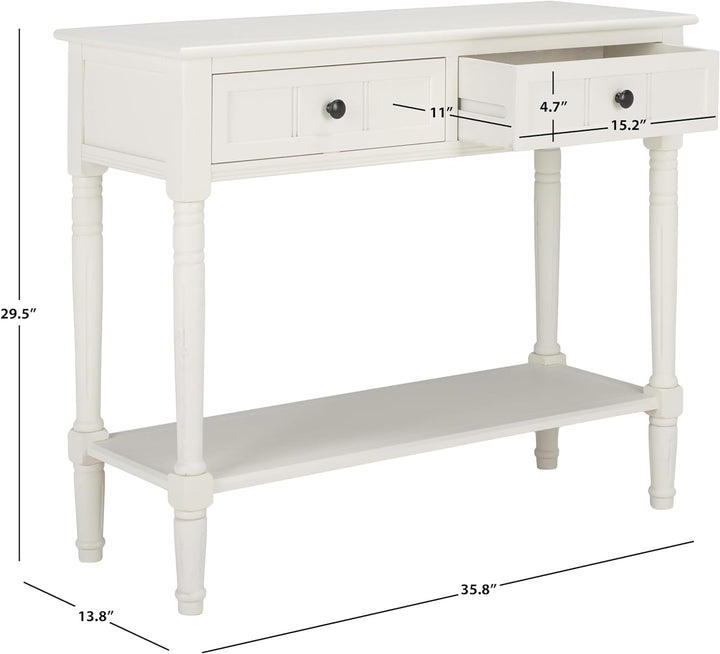 Samantha Distressed/Cream Console Table