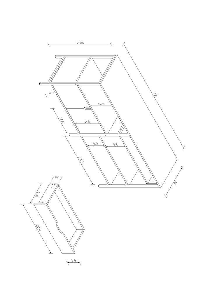 Living Room Sideboard Storage Cabinet for Kitchen Utensils