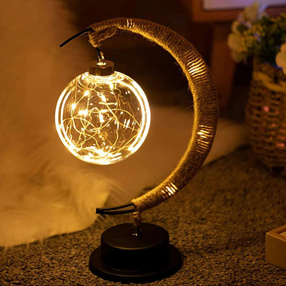 3D LED Moon Lamp Night Light: Bedside Lamp for Bedroom