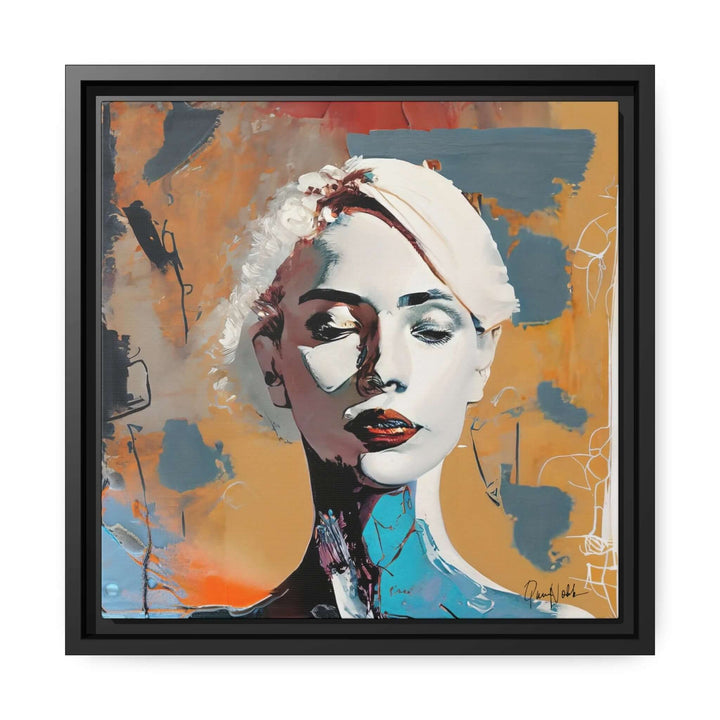 Woman Abstract Portrait - Canvas Wall Art with Frame by QueenNoble