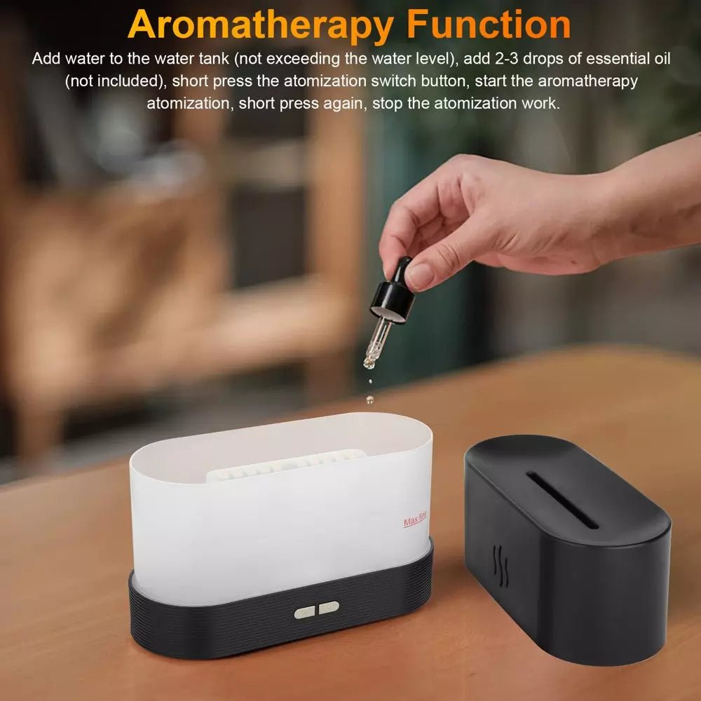 7-Colors Flame Humidifier & Essential Oil Diffuser