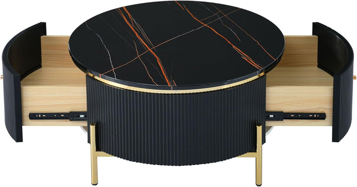 50 Best Modern Round Coffee Tables for Small Spaces, Black