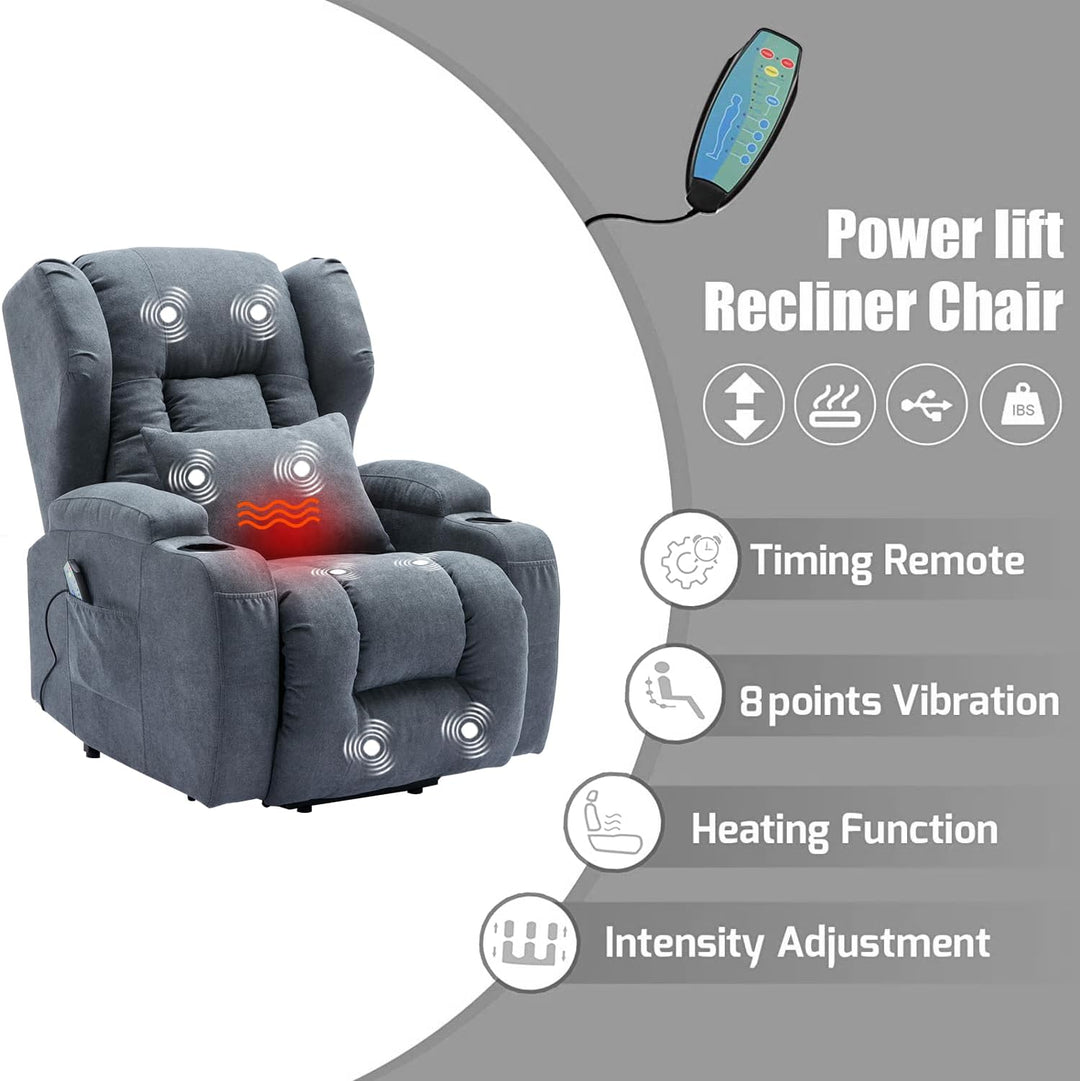 Power Recliner Chair Vibration Massage Heat