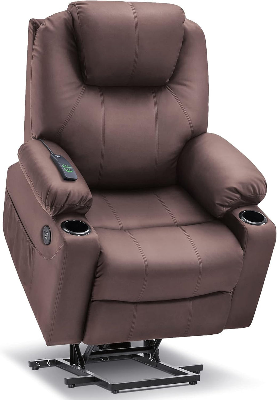 Electric Power Lift Recliner Chair Sofa, Light Brown